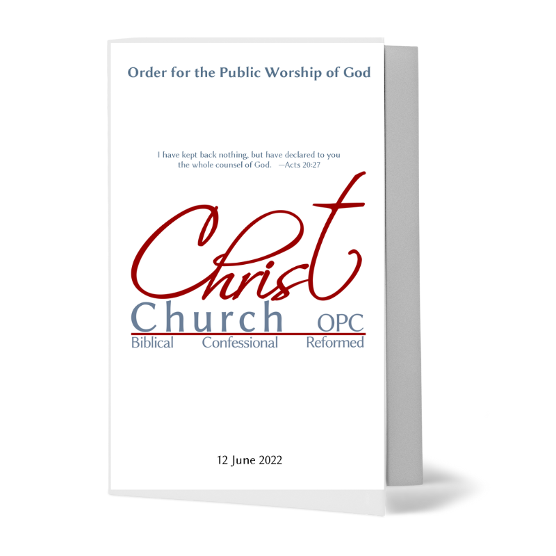 Christ Presbyterian Church Bulletin Cover